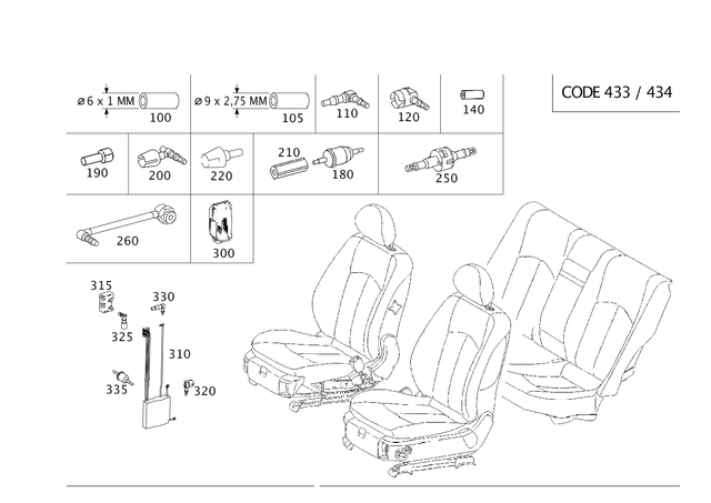 19973952 - Vacuum System/Hydraulic System: Hose for Mercedes-Benz Image image