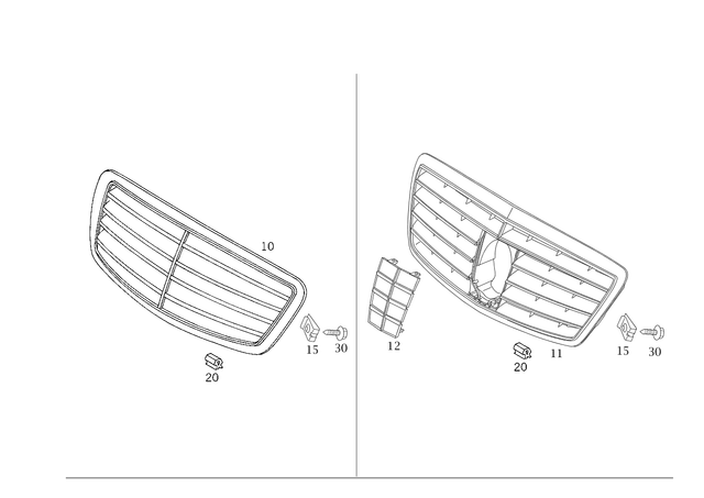 2208800383 - Attachment Parts: Trim for Mercedes-Benz Image image