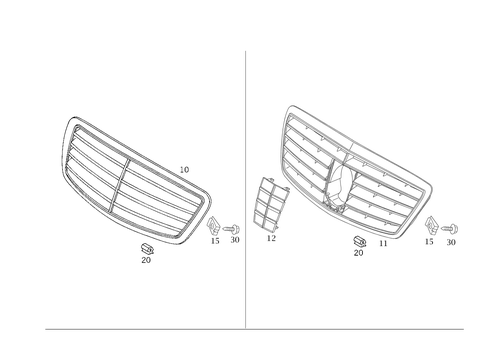 Radiator Grill for 2000 Mercedes-Benz S430 #0