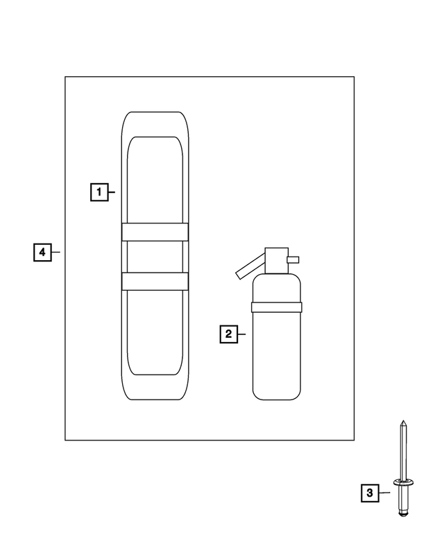55352852AA - Wheels: Tool Set for Mopar Image image