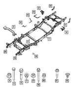 68268075AF - Frame, Bumper and Fascia: Chassis Frame Assembly for Ram: 1500, 1500 Classic Image