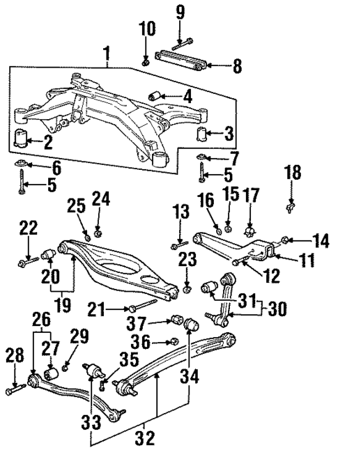 Rear Suspension for 1995 BMW 850CSi #0