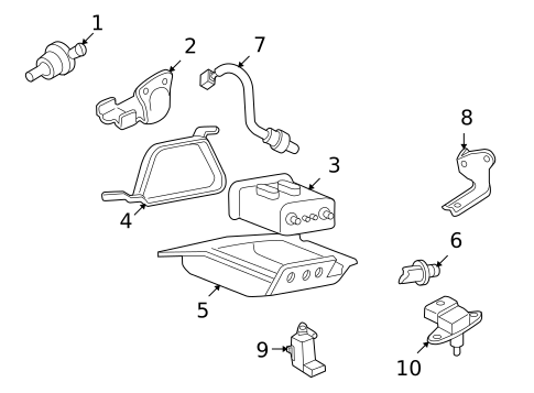 Emission Components for 2004 Kia Amanti #0