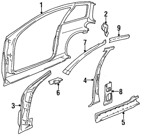 Uniside for 2000 Chevrolet Metro #0