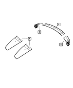 1VZ12JDPAA - Exterior Ornamentation: Rear Fender Decal, Right for Mopar Image image