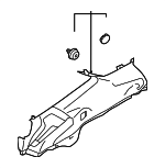 94015SL000VH - Body: Rear Pillar Trim for Subaru Image