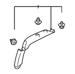 94013SL000VH - Body: Lock Pillar Trim for Subaru Image