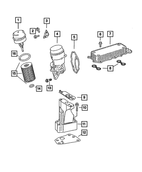 Engine Oiling, Oil Pan and Indicator (Dipstick) for 2009 Jeep Grand Cherokee #0