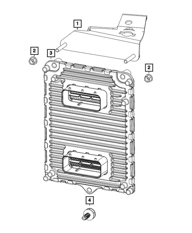 5187982AF - Electrical: Engine Control Module Bracket for Mopar Image