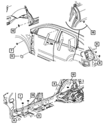 5115840AA - Body Sheet Metal Except Doors: Body Plug for Mopar Image