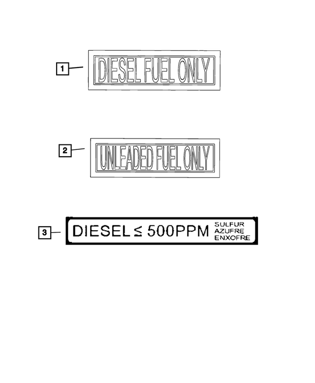 55362953AD - Labels: Fuel Label for Mopar Image image