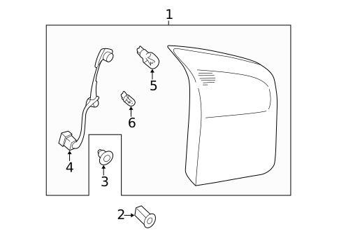 Rear Lamps for 2001 Subaru Forester #0