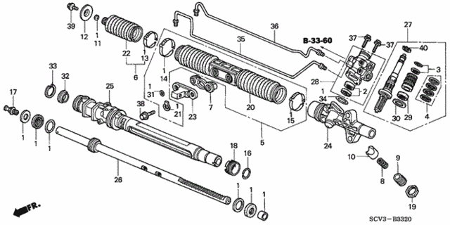 P.S. Gear Box Components for 2005 Honda Element #0