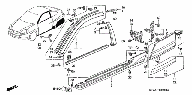Molding for 2005 Honda Insight #0