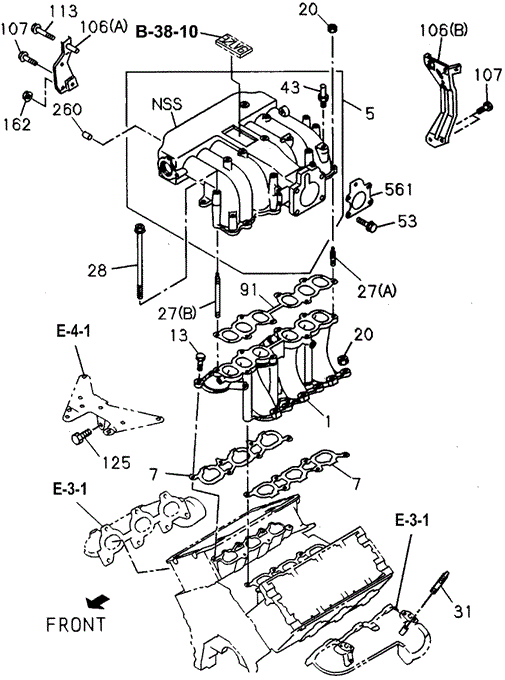 Inlet Manifold (3) for 1997 Honda Passport #0