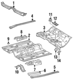 94857122 - Body: Front Crossmember for GM Image