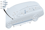 1186906100 - Covering and Lining: Trim Strip for Mercedes-Benz Image