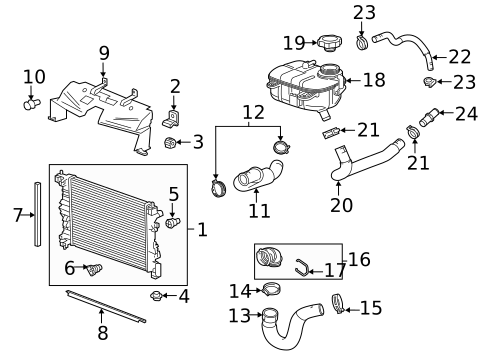 Radiator & Components for 2022 Buick Encore #0