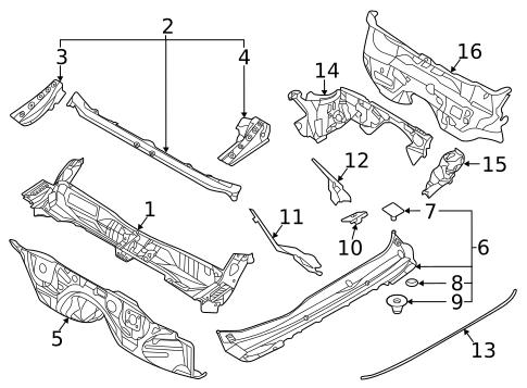 Cowl for 2021 Subaru Legacy #0