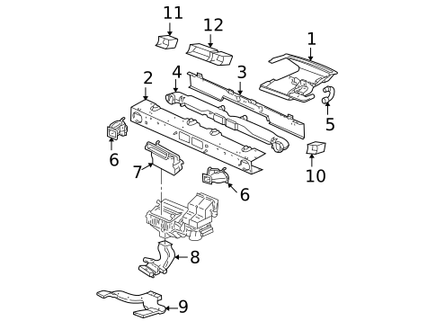 Ducts for 2001 Chevrolet Venture #0