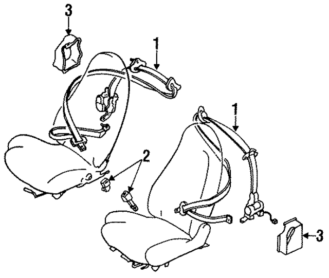 FD0157630F00 - : Belt &amp; Retractor for Mazda Image