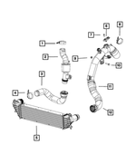 68266472AA - : Charge Air Cooler Hose for Mopar Image