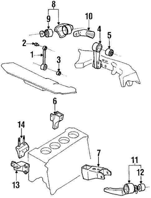 Engine Mounting for 1986 Hyundai Excel #0