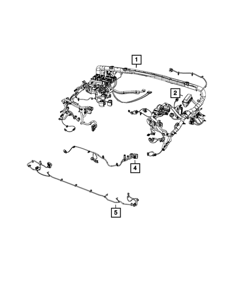 Wiring-Headlamp to Dash for 2018 Jeep Wrangler #0