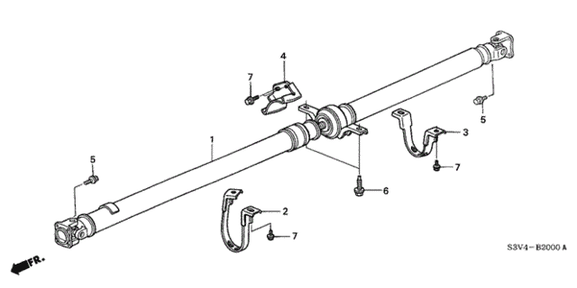 Propeller Shaft for 2005 Acura MDX #0