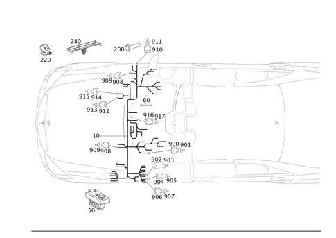 Cockpit Cable Harness for 2010 Mercedes-Benz S550 #0