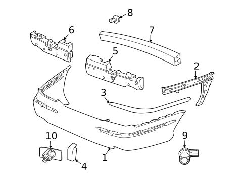 Bumper & Components - Rear for 2007 Jaguar Super V8 #0