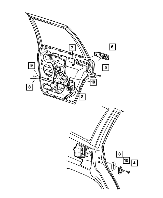 5FW46WELAC - : Exterior Door Handle, Right for Mopar Image