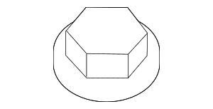 54588EN00A - Steering: Ft Lower Control Arm Nut for Nissan: ARIYA, Armada, Qashqai, Rogue, Rogue Sport, Sentra Image
