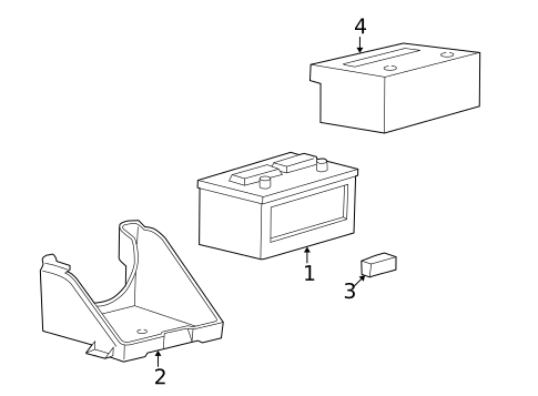 Battery & Related Components for 2000 Ford F-250 Super Duty #0