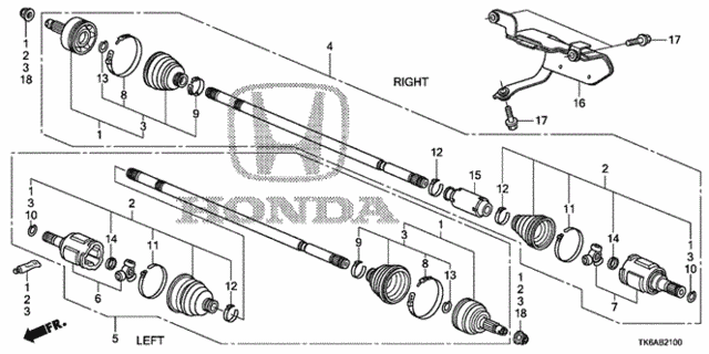 Driveshaft (MT) for 2013 Honda Fit #0