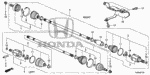 44327S04N01 - Chassis: BAND B, DRIVESHAFT (NIPPON HATSUJO) for Honda Image