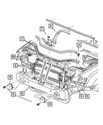 5030257AB - Frames and Bumpers: Suspension Brace, Left for Mopar Image
