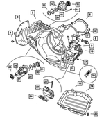 4883522AF - Automatic Transaxle 4 Speed: Transaxle Case for Dodge: Caravan Image