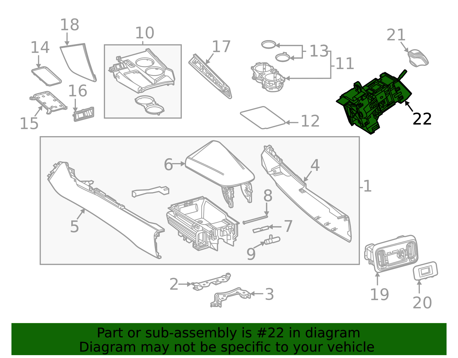 33550-62040 - Automatic Transmission Shift Lever 2021-2025 Toyota Mirai ...
