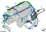 12517848264 - Engine Electrical System: Wiring Harness, Eng. Sensoric Module 1 for BMW Image