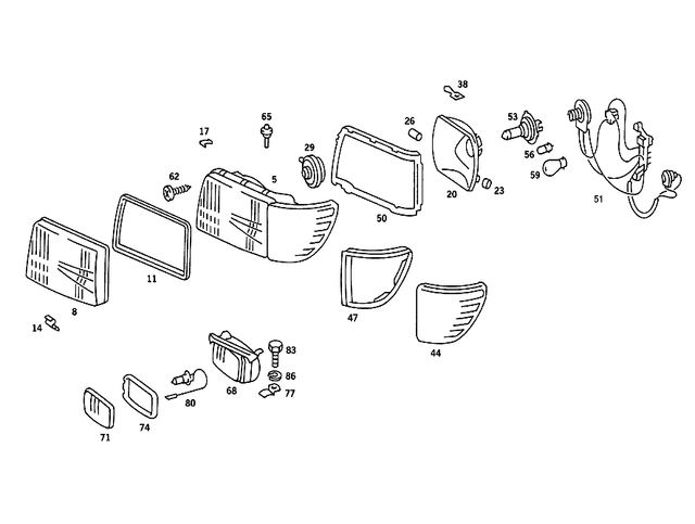 1078204861 - : Lamp Unit for Mercedes-Benz Image