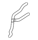 4F0121036 - Cooling System: Reservoir Hose for Audi Image