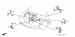 32411SNA000 - Engine: BRACKET, STARTER CABLE for Honda Image