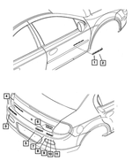 5303593AA - Exterior Ornamentation: Nameplate for Mopar Image