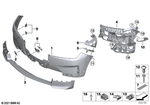 51115A3ADE0 - : Trim Cover, Bumper, Primed, Front for BMW Image