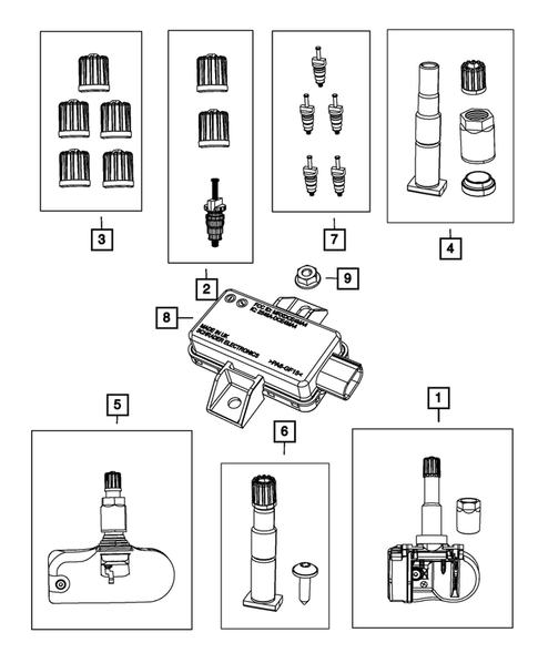 Tire Monitoring System for 2011 Dodge Journey #0