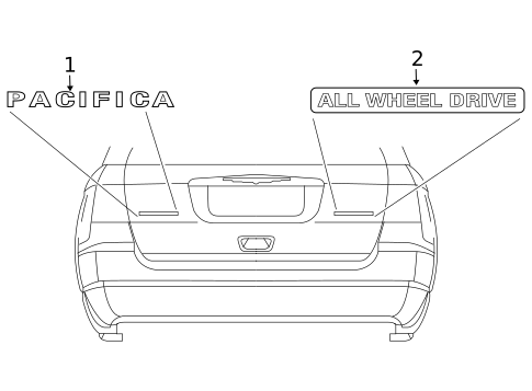 Exterior Trim - Lift Gate for 2007 Chrysler Pacifica #0