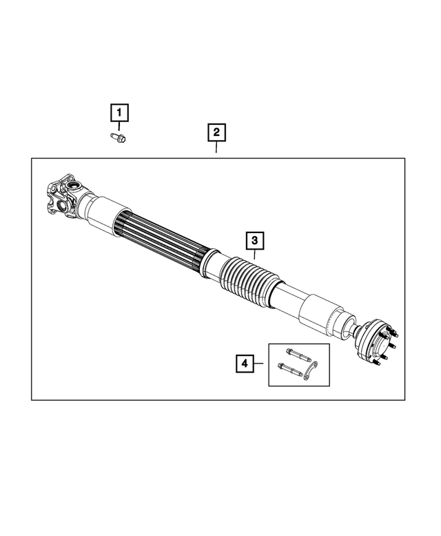 68404468AB - Differential and Drive Line: Drive Shaft for Mopar Image image