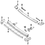 8942304170 - : Face Bar for Isuzu Image