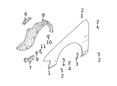 Fender & Components for 2001 INFINITI I30 #0